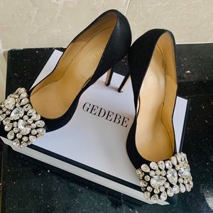 COPY - Gedebe Crystals Embellished Black Glittere…